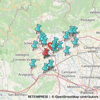 Mappa 36030 Montecchio Precalcino VI, Italia (10.498)
