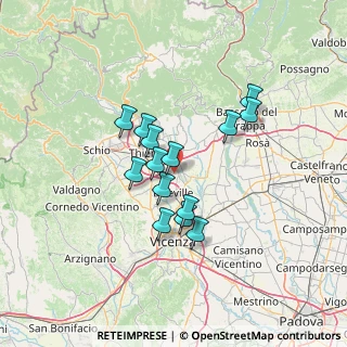 Mappa 36030 Montecchio Precalcino VI, Italia (10.57429)