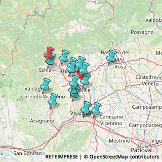 Mappa 36030 Montecchio Precalcino VI, Italia (10.67118)