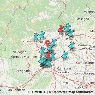 Mappa Via Murazzo, 36030 Montecchio Precalcino VI, Italia (11.81)