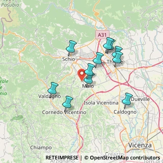 Mappa Via Antonella, 36030 Monte di malo VI, Italia (6.30091)