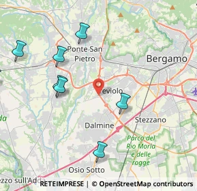 Mappa Via dell'Artigianato, 24048 Treviolo BG, Italia (6.15583)