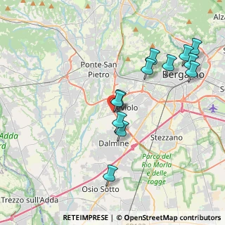 Mappa Via dell'Artigianato, 24048 Treviolo BG, Italia (4.03417)
