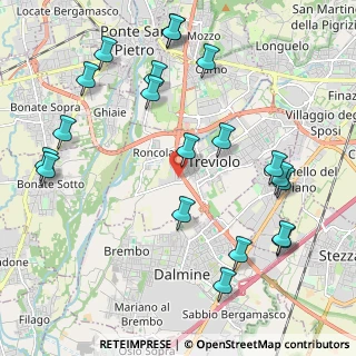 Mappa Via dell'Artigianato, 24048 Treviolo BG, Italia (2.483)