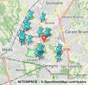 Mappa Via Belluno, 20833 Giussano MB, Italia (1.6075)