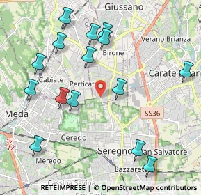 Mappa Via Belluno, 20833 Giussano MB, Italia (2.30133)