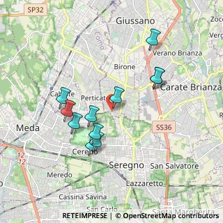 Mappa Via Belluno, 20833 Giussano MB, Italia (1.66364)