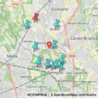 Mappa Via Belluno, 20833 Giussano MB, Italia (1.815)
