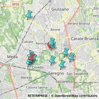 Mappa Via Belluno, 20833 Giussano MB, Italia (1.75833)