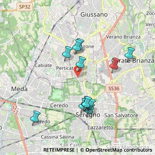 Mappa Via Belluno, 20833 Giussano MB, Italia (1.8825)