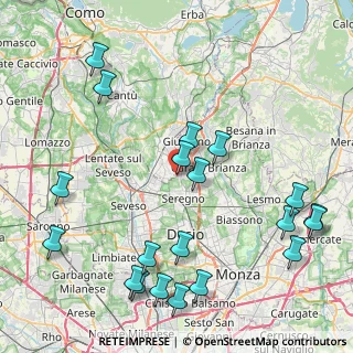 Mappa Via Belluno, 20833 Giussano MB, Italia (10.402)