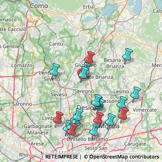 Mappa Via Belluno, 20833 Giussano MB, Italia (8.9365)