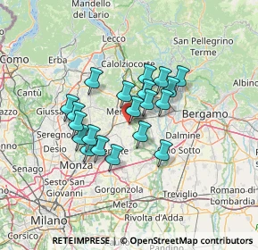 Mappa Via dei Platani, 23878 Verderio Superiore LC, Italia (10.065)