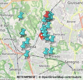 Mappa Via Eugenio Montale, 20821 Meda MB, Italia (1.5055)