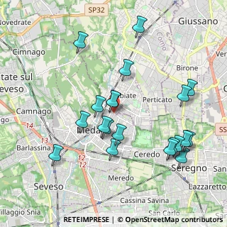 Mappa Via Eugenio Montale, 20821 Meda MB, Italia (2.016)