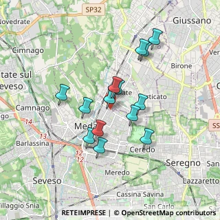 Mappa Via Eugenio Montale, 20821 Meda MB, Italia (1.47)