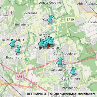 Mappa Via G. Mazzini, 21054 Fagnano Olona VA, Italia (1.35833)