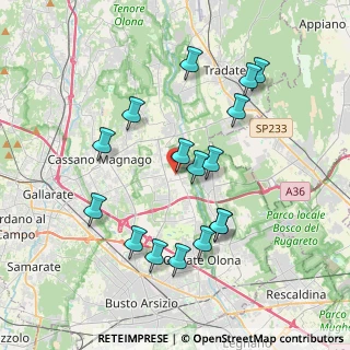 Mappa Via G. Mazzini, 21054 Fagnano Olona VA, Italia (3.72294)