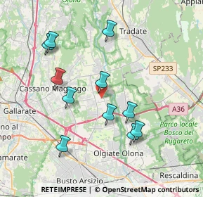 Mappa Via G. Mazzini, 21054 Fagnano Olona VA, Italia (3.68182)