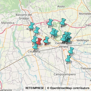Mappa Via Elda Cecchele, 35015 Galliera veneta PD, Italia (6.4685)