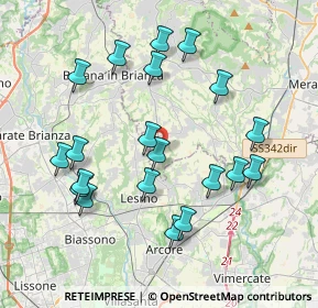 Mappa Via S. Giovanni Bosco, 23880 Casatenovo LC, Italia (3.945)