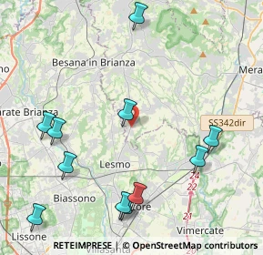 Mappa Via San Giovanni Bosco, 23880 Casatenovo LC, Italia (5.03)