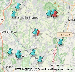 Mappa Via S. Giovanni Bosco, 23880 Casatenovo LC, Italia (5.27583)