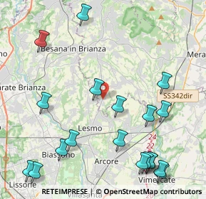 Mappa Via San Giovanni Bosco, 23880 Casatenovo LC, Italia (5.47263)