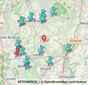 Mappa Via San Giovanni Bosco, 23880 Casatenovo LC, Italia (4.55)