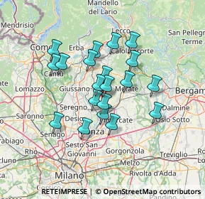 Mappa Via San Giovanni Bosco, 23880 Casatenovo LC, Italia (10.886)