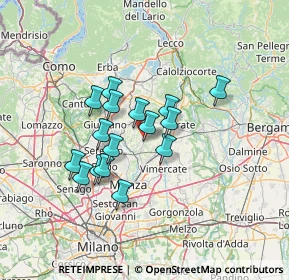 Mappa Via S. Giovanni Bosco, 23880 Casatenovo LC, Italia (10.6025)