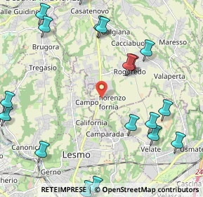Mappa Via S. Giovanni Bosco, 23880 Casatenovo LC, Italia (2.962)