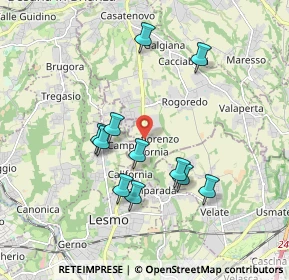 Mappa Via San Giovanni Bosco, 23880 Casatenovo LC, Italia (1.68091)