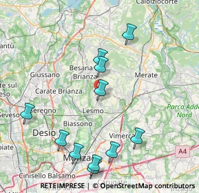 Mappa Via S. Giovanni Bosco, 23880 Casatenovo LC, Italia (8.82545)