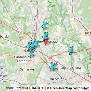 Mappa 21012 Cassano Magnago VA, Italia (3.15545)