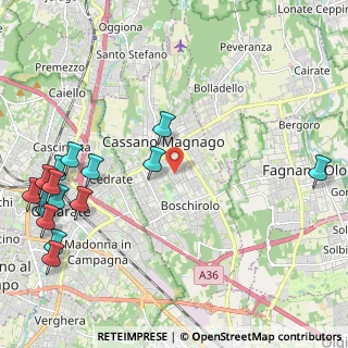 Mappa 21012 Cassano Magnago VA, Italia (2.95125)