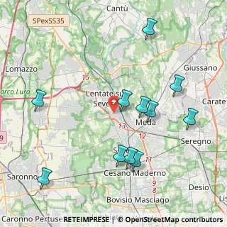 Mappa Via Francioli Giovanni, 20823 Lentate sul Seveso MB, Italia (4.41727)