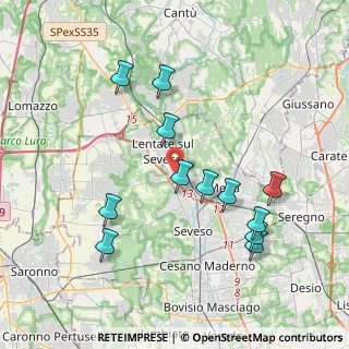 Mappa Via Francioli Giovanni, 20823 Lentate sul Seveso MB, Italia (3.91333)