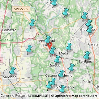 Mappa Via Francioli Giovanni, 20823 Lentate sul Seveso MB, Italia (5.6885)