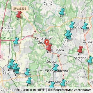 Mappa Via Francioli Giovanni, 20823 Lentate sul Seveso MB, Italia (6.541)