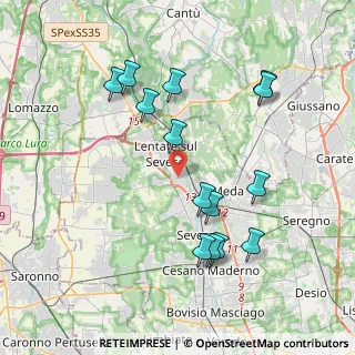 Mappa Via Francioli Giovanni, 20823 Lentate sul Seveso MB, Italia (3.97143)