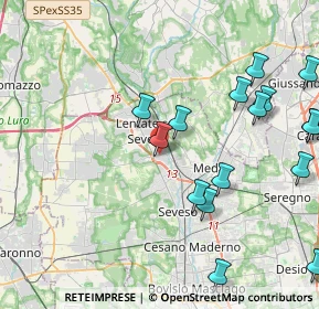 Mappa Via Francioli Giovanni, 20823 Lentate sul Seveso MB, Italia (5.27833)