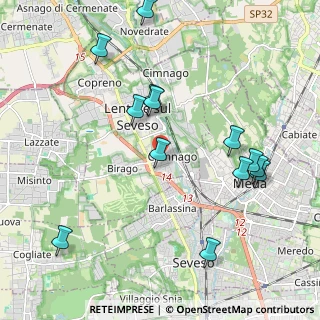 Mappa Via Francioli Giovanni, 20823 Lentate sul Seveso MB, Italia (2.23769)