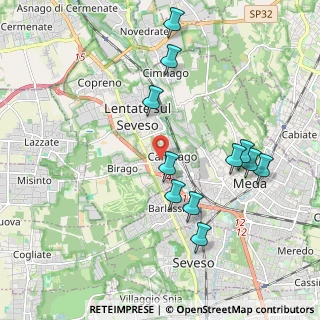 Mappa Via Francioli Giovanni, 20823 Lentate sul Seveso MB, Italia (2.02818)