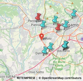 Mappa Via Enrico Frizzoni, 24048 Treviolo BG, Italia (3.87818)
