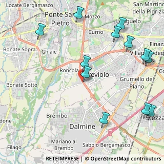 Mappa Via Enrico Frizzoni, 24048 Treviolo BG, Italia (2.715)