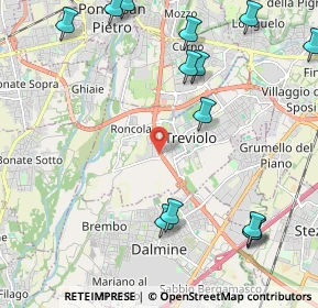 Mappa Via Enrico Frizzoni, 24048 Treviolo BG, Italia (2.77643)