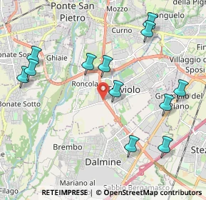 Mappa Via Enrico Frizzoni, 24048 Treviolo BG, Italia (2.2875)