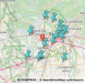 Mappa Via Enrico Frizzoni, 24048 Treviolo BG, Italia (6.66)