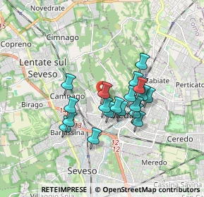 Mappa Via Manzoni, 20821 Meda MB, Italia (1.352)